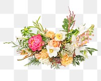 Beautiful flower arrangement png sticker