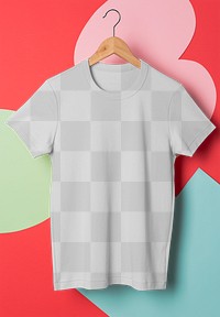 Kids t-shirt png mockup, transparent apparel