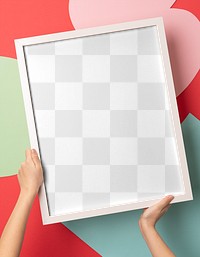 Picture frame png mockup, transparent home decoration