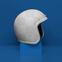 Helmet png mockup, transparent half shell design