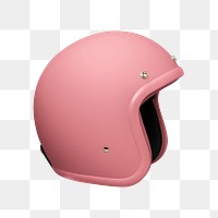 Pink helmet png transparent, half shell design