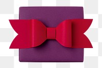 Gift box png paper craft, 3D Christmas present, aesthetic design