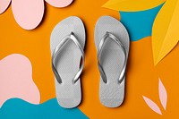 Sandals png mockup, summer apparel, transparent footwear