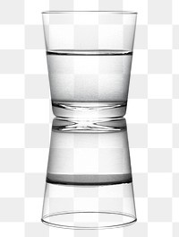 Glass of water macro shot design element