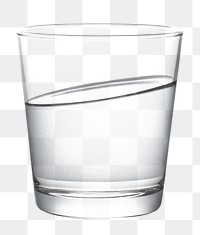 Glass of water macro shot design element