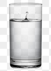 Glass of water macro shot design element