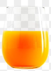 A glass of fresh organic orange juice design element