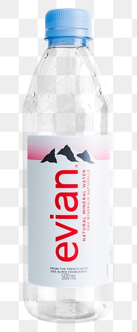 Evian natural mineral water. JANUARY 29, 2020 - BANGKOK, THAILAND 