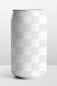 Can mockup png, aluminium drink container