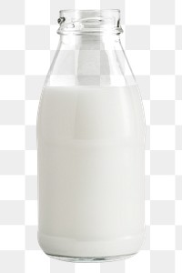 Fresh milk in a glass bottle design element