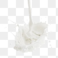 Fresh milk splashing design element