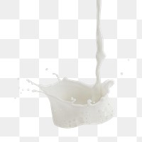 Milk splashes design element