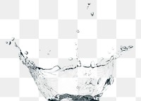 Macro shot of water splash with reflection design element