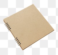 Natural brown paper notebook design element