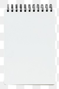 Blank plain white notebook design element