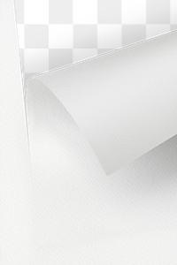 Rolled gray chart paper mockup  design element