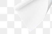 White chart paper design element