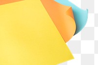 Colorful chart paper design element set