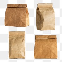 Rolled brown paper bag design resources 