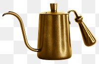 Brass drip kettle design element