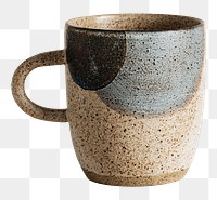 Rustic speckled mug mockup design resource