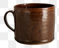 Rustic brown coffee mug mockup design resource