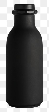 Black water bottle design element