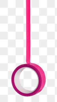 Pink roll of tape design element 