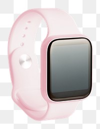 Light pink smartwatch design element