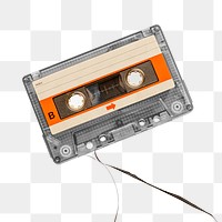 Old school cassette tape design element