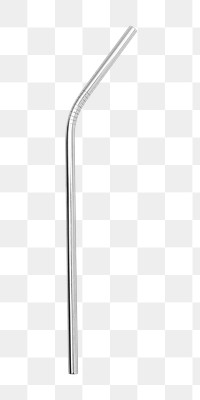 Reusable stainless steel straws design element