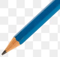 Blue wooden pencil design element