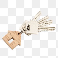 Wooden keychain design element