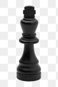 Black king chess design element