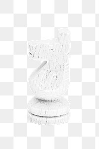 White knight chess design element