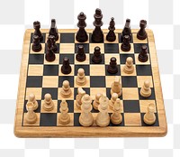 Wooden chessboard game design element