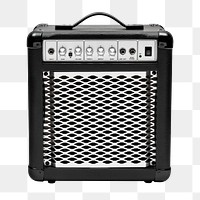 Black portable music speaker design element