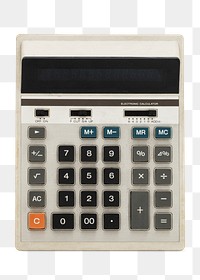 Old electric calculator design element