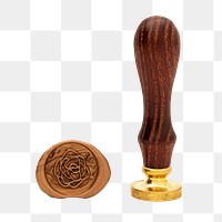 Old wooden gold stamp design element