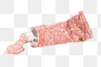 Pink glitter color tube design element