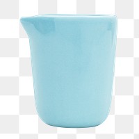 Blue ceramic cup design element 