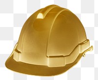 Golden hard hat design element