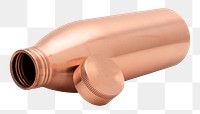 Copper water bottle design element