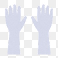 Pair of raised human hands transparent png