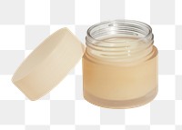 Organic beauty cream pot design element