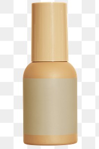 Brown beauty care bottle design element