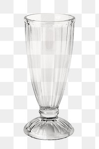 Empty ice cream sundae glass transparent png