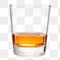 Whiskey mockup in a glass png