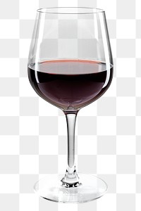 Glass of red wine png