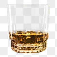 Whisky neat png in whisky glass